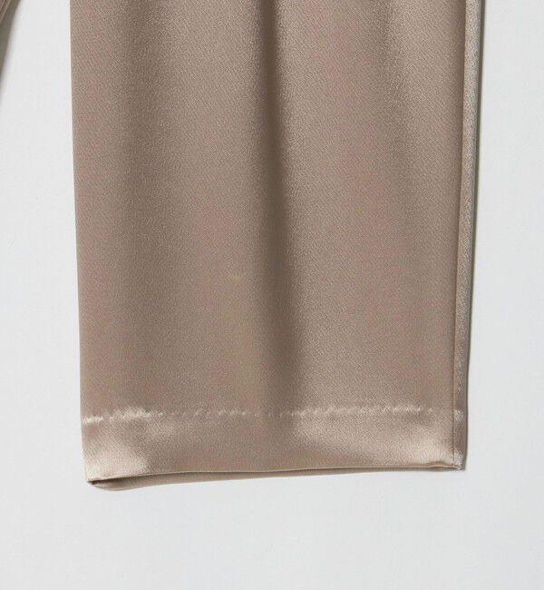 UNITED ARROWS「サテン ギャザー テーパード ワイドパンツ」|その他|