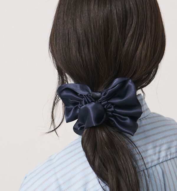 UNITED ARROWS「イレギュラー サークル シュシュ」|ヘアゴム・シュシュ|NAVY