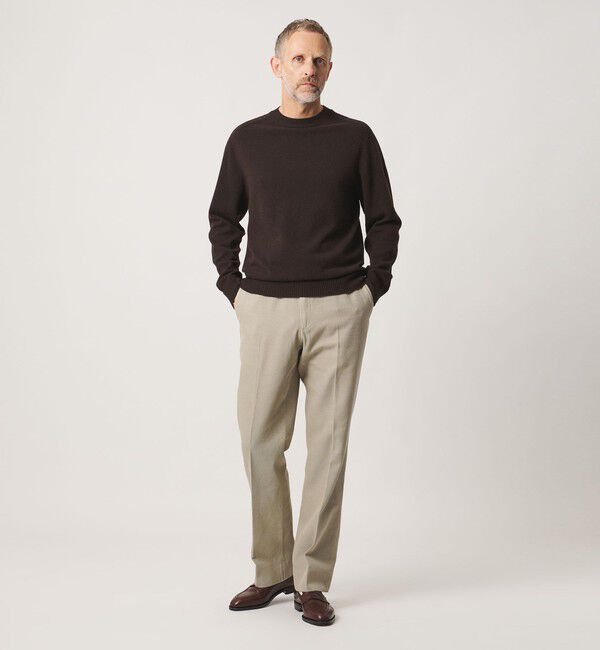 UNITED ARROWS「＜SOVEREIGN＞ウール/カシミヤ  ホールガーメント クルーネックニット」|ニット・セーター|