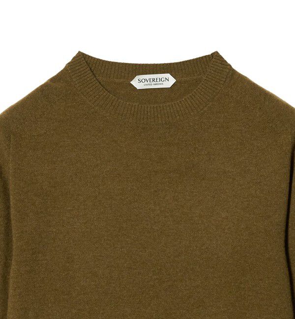 UNITED ARROWS「＜SOVEREIGN＞ウール/カシミヤ  ホールガーメント クルーネックニット」|ニット・セーター|