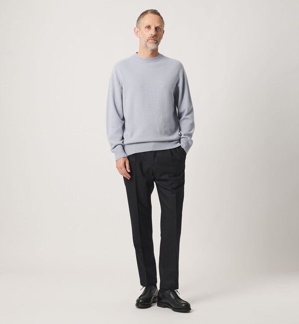 UNITED ARROWS「＜SOVEREIGN＞ウール/カシミヤ  ホールガーメント クルーネックニット」|ニット・セーター|