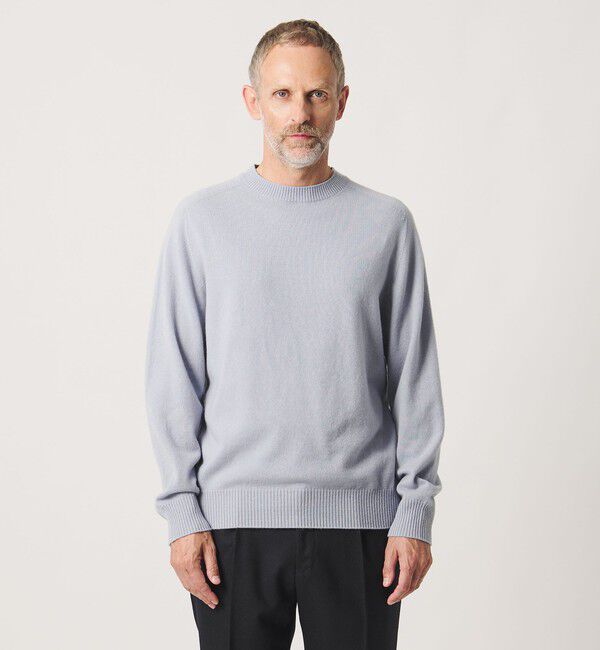 UNITED ARROWS「＜SOVEREIGN＞ウール/カシミヤ  ホールガーメント クルーネックニット」|ニット・セーター|