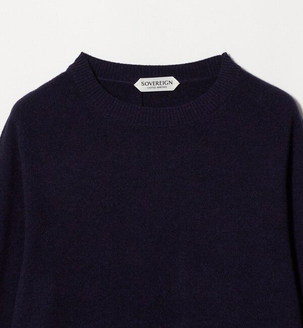 UNITED ARROWS「＜SOVEREIGN＞ウール/カシミヤ  ホールガーメント クルーネックニット」|ニット・セーター|