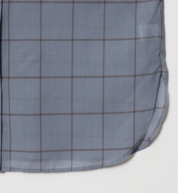 UNITED ARROWS「シアー チェック スカーフ ブラウス 」|シャツ・ブラウス|