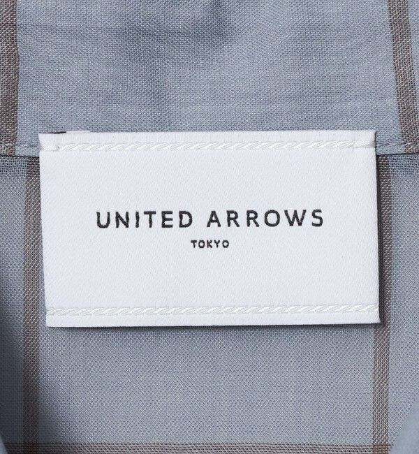 UNITED ARROWS「シアー チェック スカーフ ブラウス 」|シャツ・ブラウス|