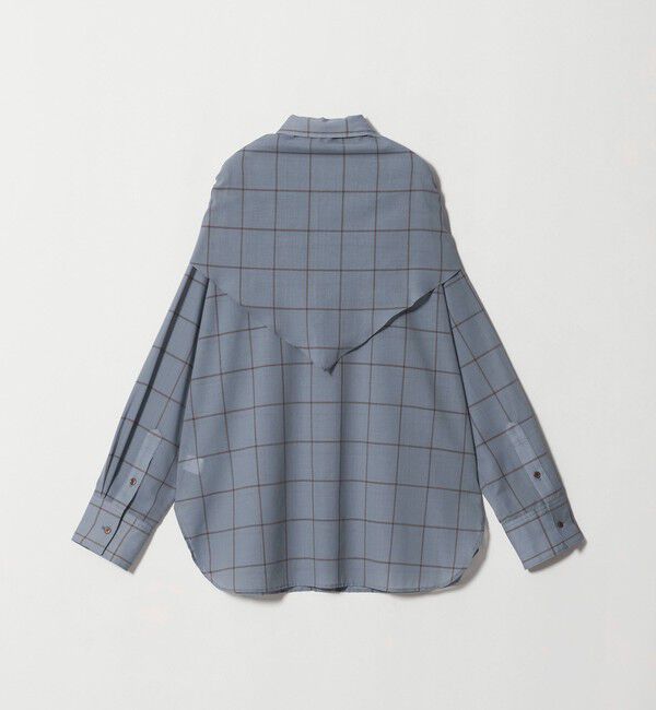 UNITED ARROWS「シアー チェック スカーフ ブラウス 」|シャツ・ブラウス|