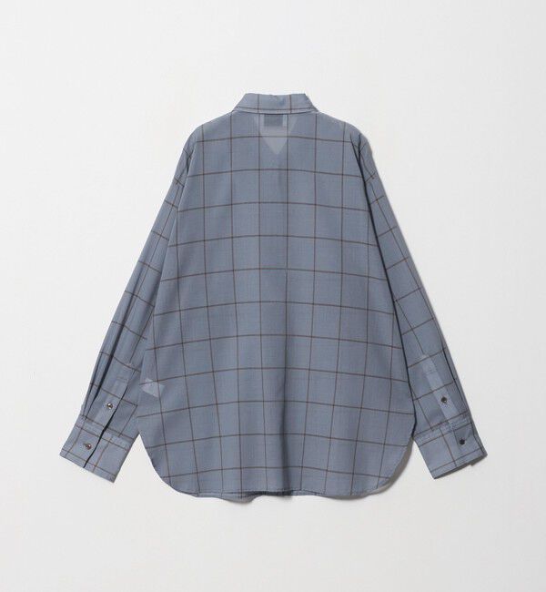 UNITED ARROWS「シアー チェック スカーフ ブラウス 」|シャツ・ブラウス|