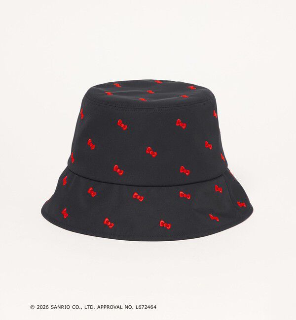 UNITED ARROWS「＜HELLO KITTY &times; UNITED ARROWS＞リボン/エンブロイダリー ハット UV」|ハット|NAVY
