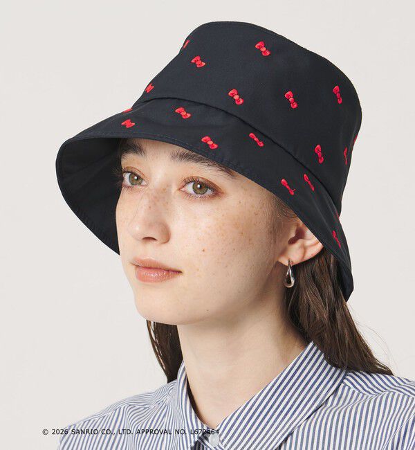 UNITED ARROWS「＜HELLO KITTY &times; UNITED ARROWS＞リボン/エンブロイダリー ハット UV」|ハット|