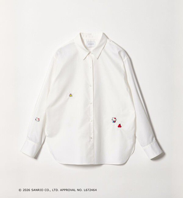 UNITED ARROWS「＜HELLO KITTY &times; UNITED ARROWS＞エンブロイダリー シャツ」|シャツ・ブラウス|OFF WHITE