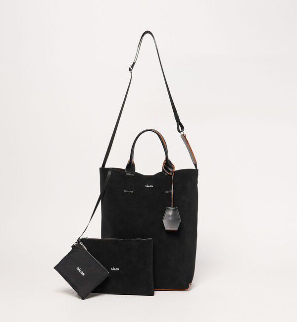 UNITED ARROWS「＜hALON＞ピーチスキン エブリデイ トートバッグ」|トートバッグ|BLACK