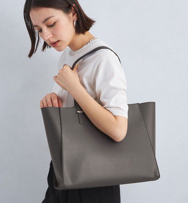 UNITED ARROWS green label relaxing「【WEB限定】ワンポイント シンプル トートバッグ（ソフトPCバッグ付） / A4 / 通勤」|トートバッグ|