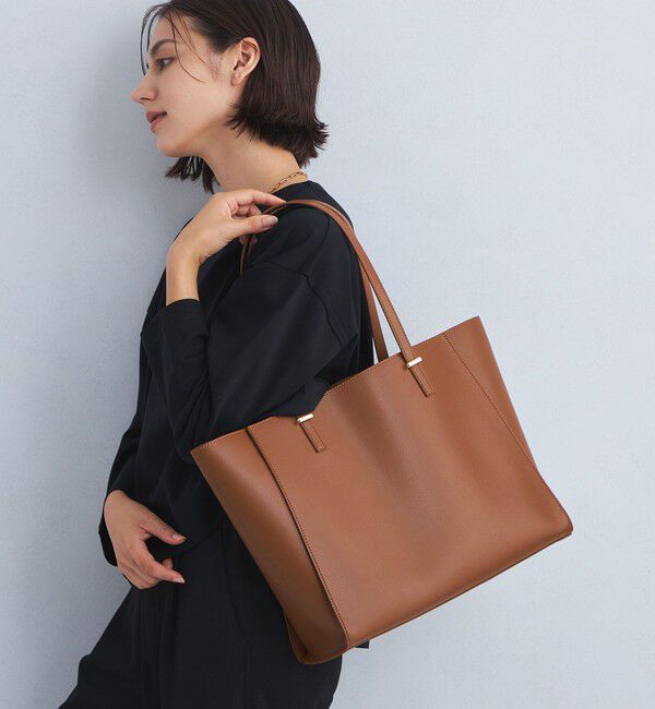 UNITED ARROWS green label relaxing「【WEB限定】ワンポイント シンプル トートバッグ（ソフトPCバッグ付） / A4 / 通勤」|トートバッグ|