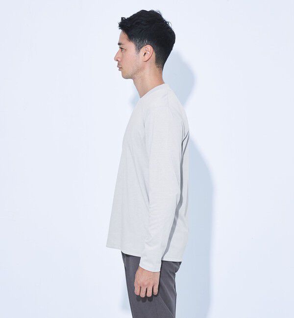 UNITED ARROWS green label relaxing「【WEB限定】JUST fit ジャケイン クルーネック 長袖 Tシャツ -吸水速乾・抗菌-」|Tシャツ・カットソー|