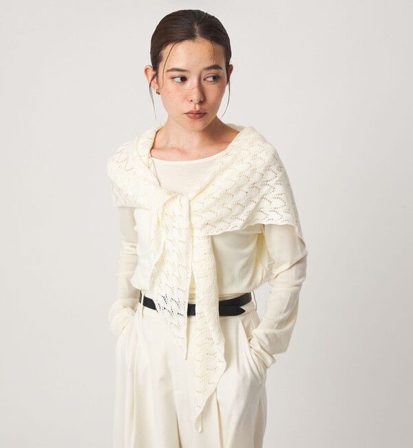 UNITED ARROWS green label relaxing「レーシー ニットストール」|ストール|