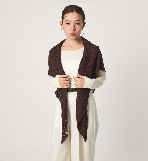 UNITED ARROWS green label relaxing「レーシー ニットストール」|ストール|