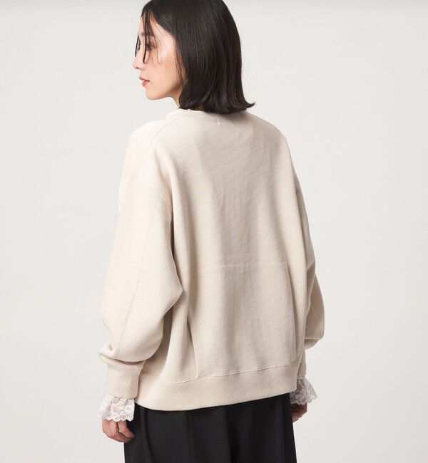 UNITED ARROWS green label relaxing「【WEB限定】＜at ease＞ダブルフェイス レースアップ プルオーバー カットソー」|Tシャツ・カットソー|