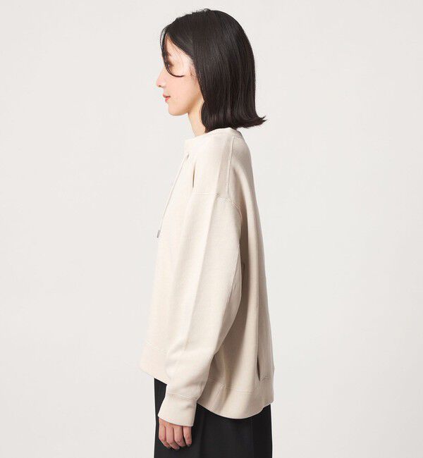 UNITED ARROWS green label relaxing「【WEB限定】＜at ease＞ダブルフェイス レースアップ プルオーバー カットソー」|Tシャツ・カットソー|