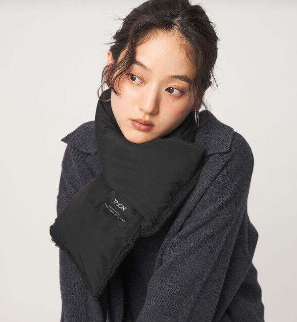 UNITED ARROWS green label relaxing「【別注】＜TAION＞ボア マフラー」|マフラー|BLACK