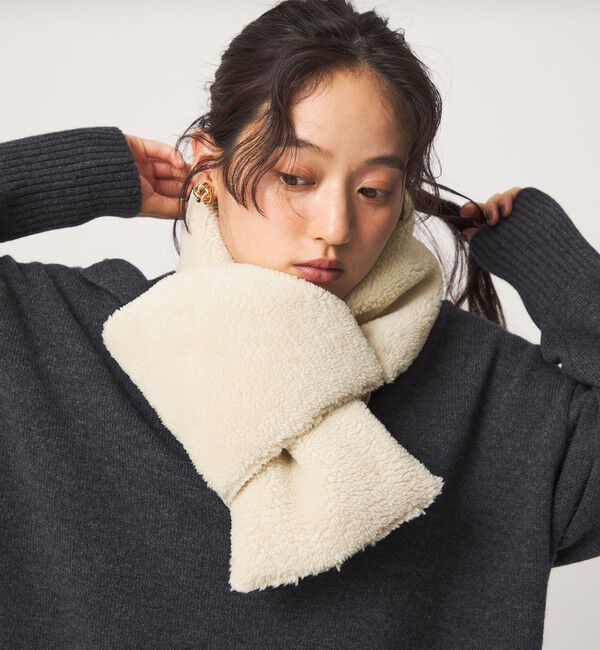 UNITED ARROWS green label relaxing「【別注】＜TAION＞ボア マフラー」|マフラー|