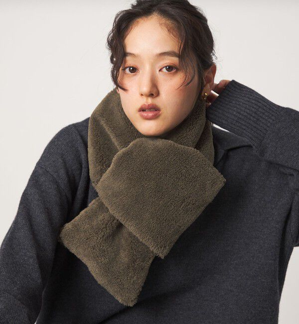 UNITED ARROWS green label relaxing「【別注】＜TAION＞ボア マフラー」|マフラー|