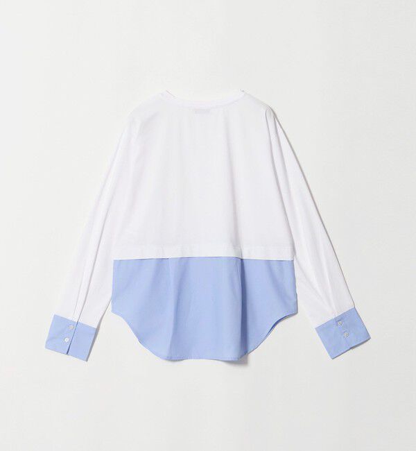 UNITED ARROWS green label relaxing「シャツ ドッキング ロングスリーブ プルオーバーカットソー」|Tシャツ・カットソー|