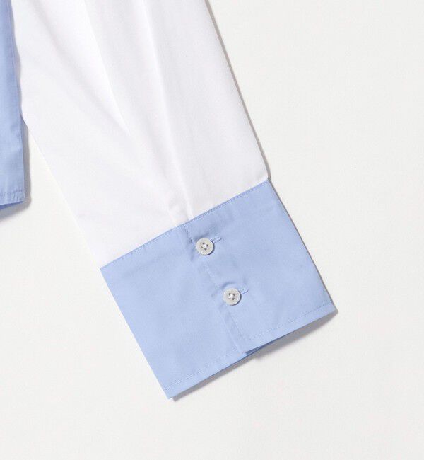 UNITED ARROWS green label relaxing「シャツ ドッキング ロングスリーブ プルオーバーカットソー」|Tシャツ・カットソー|