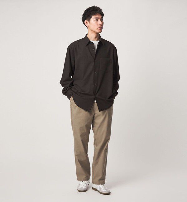 UNITED ARROWS green label relaxing「フラノ ジャストルーズ 長袖 シャツ」|シャツ・ブラウス|