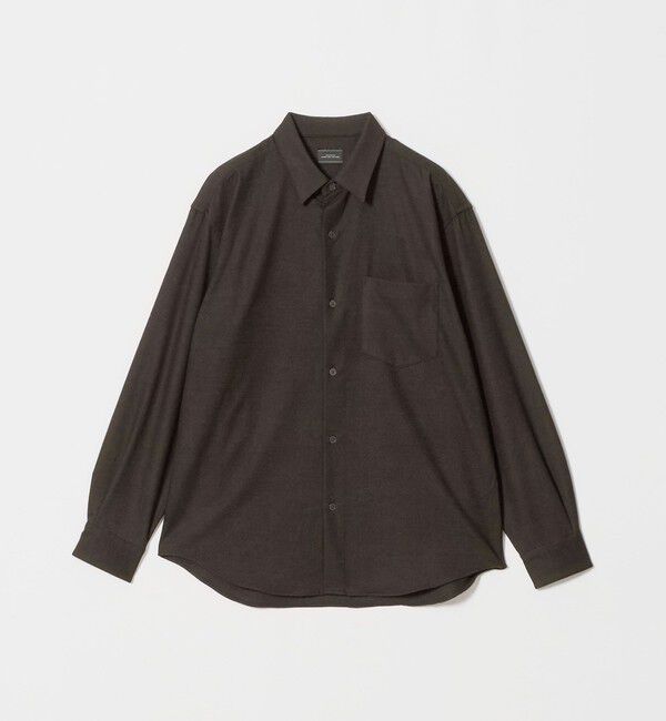 UNITED ARROWS green label relaxing「フラノ ジャストルーズ 長袖 シャツ」|シャツ・ブラウス|