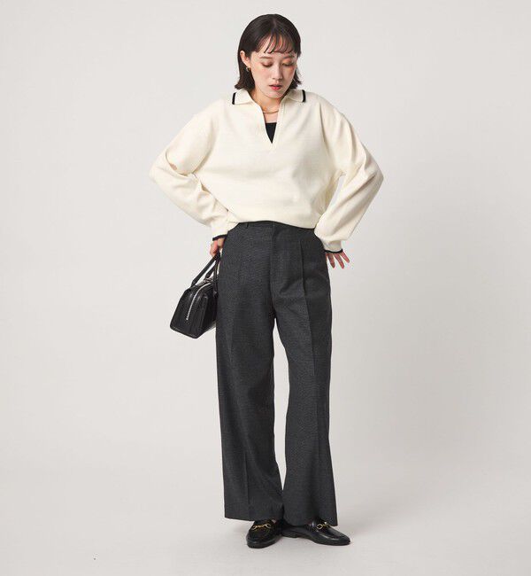 UNITED ARROWS green label relaxing「［size SHORTあり］ウール スムース スキッパー プルオーバー ウォッシャブル」|ニット・セーター|