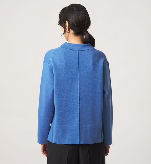UNITED ARROWS green label relaxing「［size SHORTあり］ウール スムース スキッパー プルオーバー ウォッシャブル」|ニット・セーター|