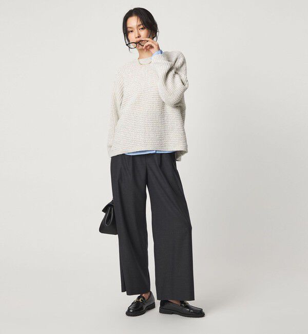 UNITED ARROWS green label relaxing「テープ モール ニット プルオーバー」|ニット・セーター|