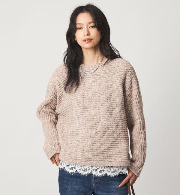 UNITED ARROWS green label relaxing「テープ モール ニット プルオーバー」|ニット・セーター|