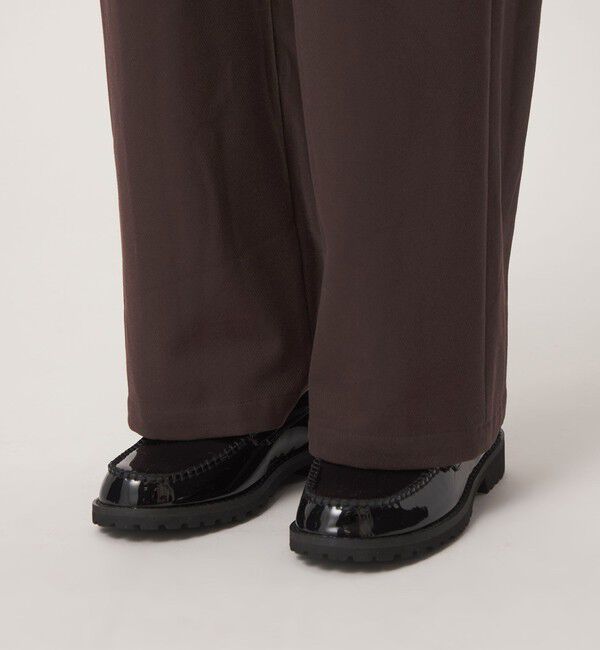 UNITED ARROWS green label relaxing「［size SHORT/TALLあり］オルマイ ウラキモウ ワイド パンツ ダークブラウン ネイビー」|その他|