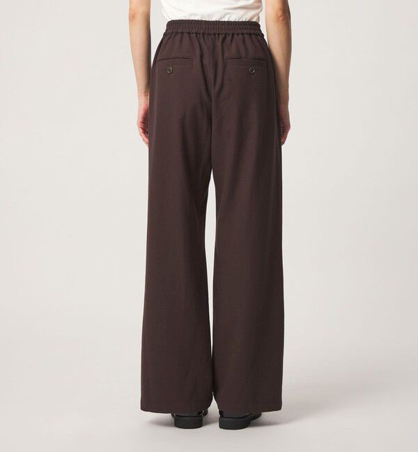 UNITED ARROWS green label relaxing「［size SHORT/TALLあり］オルマイ ウラキモウ ワイド パンツ ダークブラウン ネイビー」|その他|