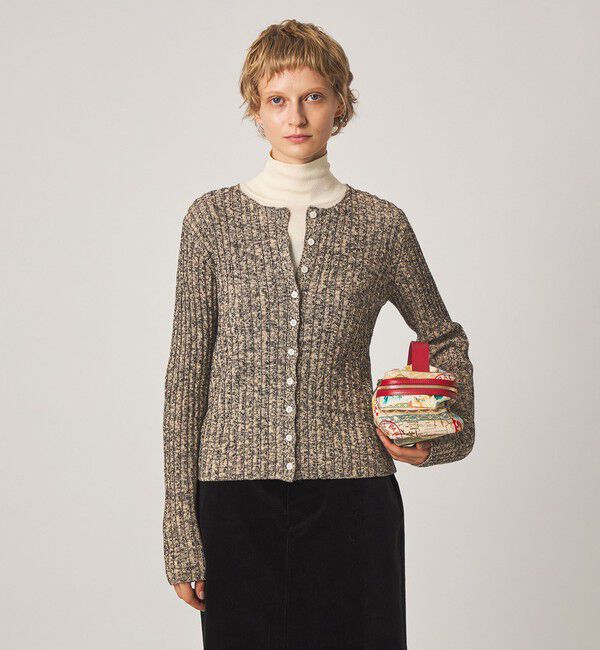 STEVEN ALAN「＜Steven Alan＞ミックス リブ カーディガン」|カーディガン|