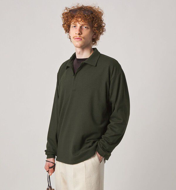 STEVEN ALAN「＜Steven Alan＞ ミルド ウール 1B スキッパー」|ポロシャツ|