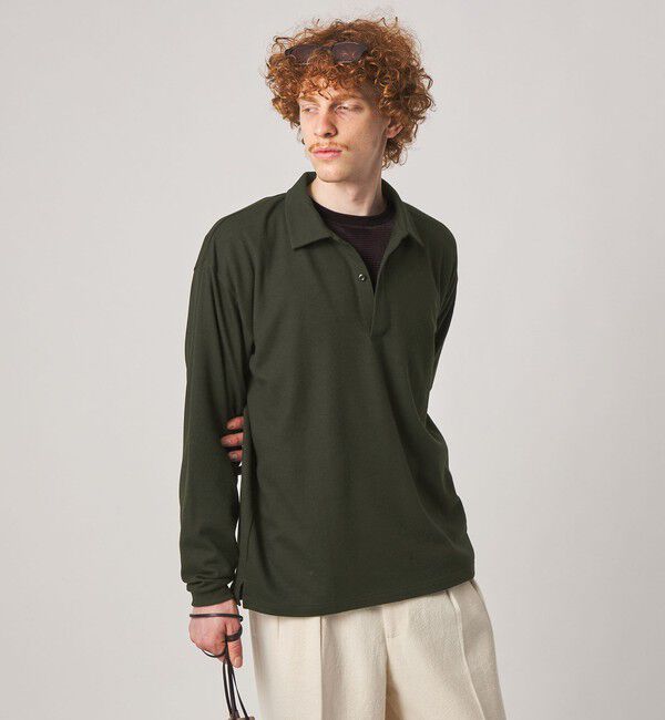 STEVEN ALAN「＜Steven Alan＞ ミルド ウール 1B スキッパー」|ポロシャツ|