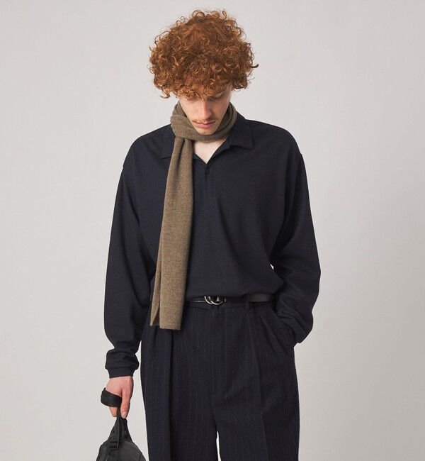 STEVEN ALAN「＜Steven Alan＞ ミルド ウール 1B スキッパー」|ポロシャツ|