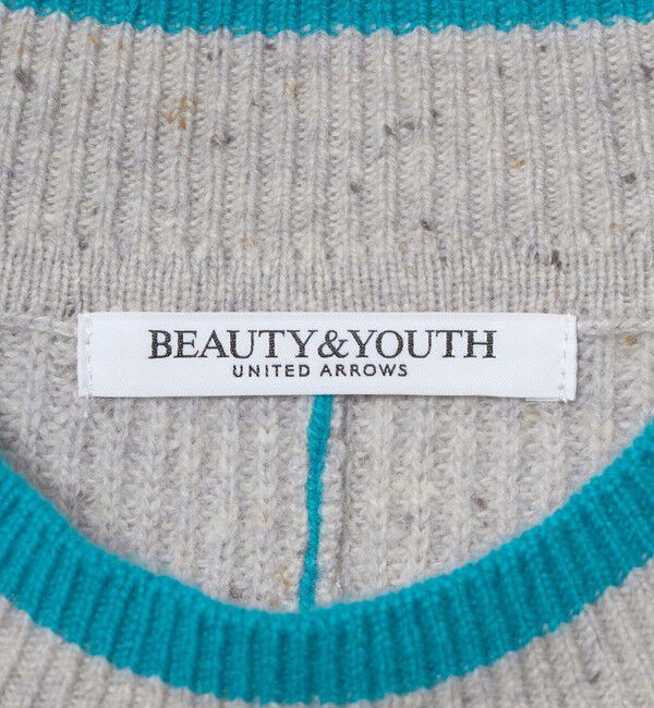 BEAUTY&YOUTH UNITED ARROWS「ウール ネップカラーライン クルーネック ニットプルオーバー」|ニット・セーター|
