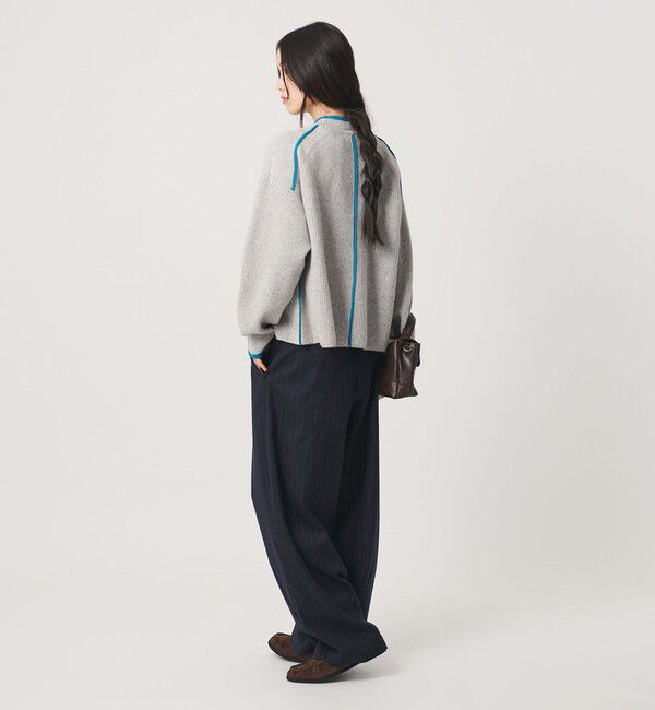 BEAUTY&YOUTH UNITED ARROWS「ウール ネップカラーライン クルーネック ニットプルオーバー」|ニット・セーター|