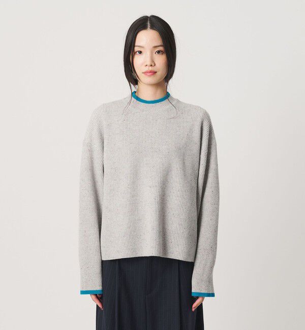 BEAUTY&YOUTH UNITED ARROWS「ウール ネップカラーライン クルーネック ニットプルオーバー」|ニット・セーター|