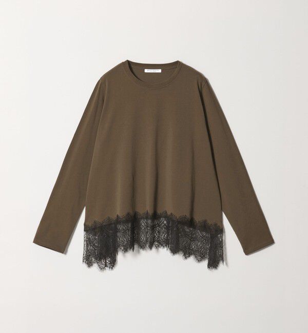 BEAUTY&YOUTH UNITED ARROWS「レースコンビ ロングスリーブ カットソー」|Tシャツ・カットソー|