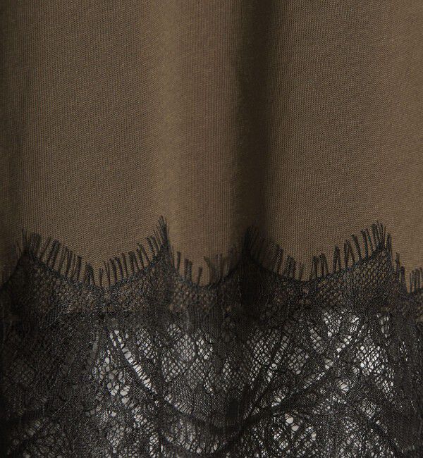BEAUTY&YOUTH UNITED ARROWS「レースコンビ ロングスリーブ カットソー」|Tシャツ・カットソー|