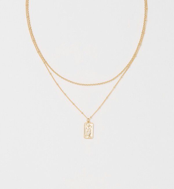 BEAUTY&YOUTH UNITED ARROWS「プレートモチーフ 3WAY チェーン ネックレス」|ネックレス|