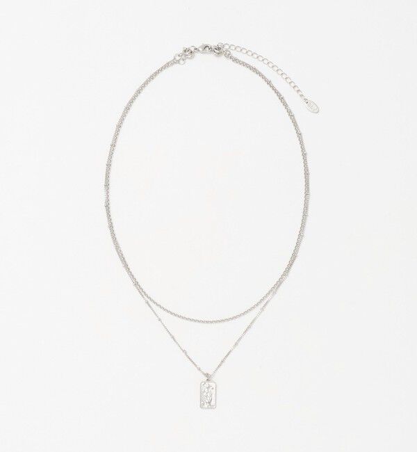 BEAUTY&YOUTH UNITED ARROWS「プレートモチーフ 3WAY チェーン ネックレス」|ネックレス|