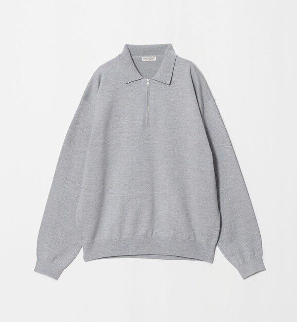 BEAUTY&YOUTH UNITED ARROWS「ハイブリッド ウール ハーフジップ ポロニット ウォッシャブル」|ニット・セーター|