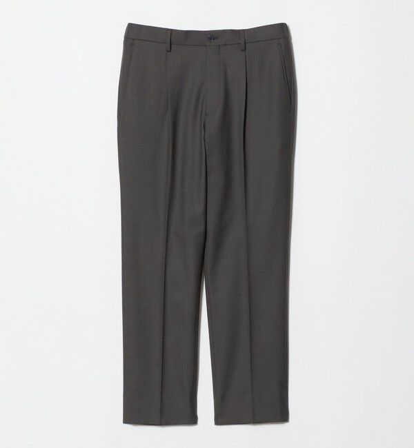 BEAUTY&YOUTH UNITED ARROWS「ストレッチ ウールブレンド ワンプリーツ テーパード パンツ NO.5 セットアップ対応」|チノ|