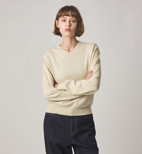 STEVEN ALAN「＜Steven Alan＞カシミヤ Vネック ニット」|ニット・セーター|