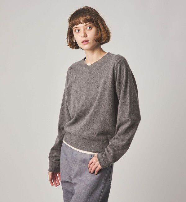 STEVEN ALAN「＜Steven Alan＞カシミヤ Vネック ニット」|ニット・セーター|